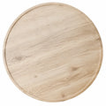 Piano tavolo rotondo in pannello MDF effetto rovere naturale forma circolare diametro non specificato cm colore rovere naturale